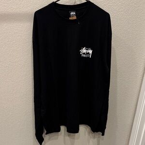 Stussy Black Long Sleeve Tee for Men